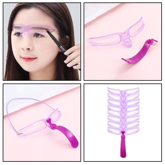 6 Règles à Sourcils Autocollantes Transparentes - Pour Microblading, Maquillage Et Symétrie Parfaite
