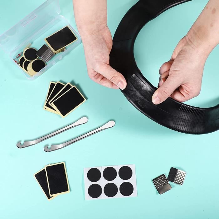 Acheter Kits d'outils de réparation de pneus de vélo, ronds et carrés de  25Mm, 24 pièces