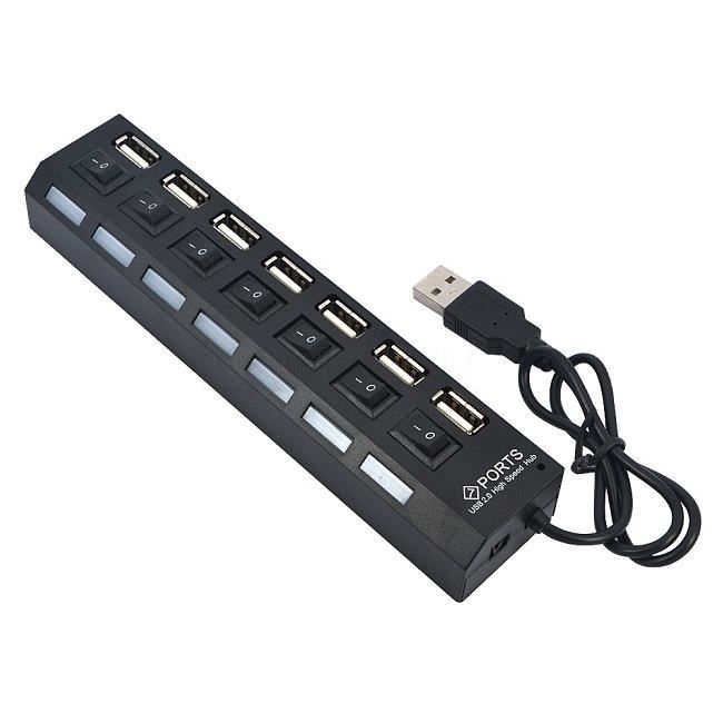 MULTIPRISE 4 PORT HUB/Multi chargeur Câble USB 2.0 pour PC/Mac