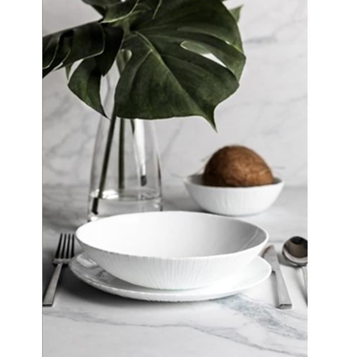 Icon Ravier Bol Lot de 6 bol de service, ravier rond, saladier en verre opale ...