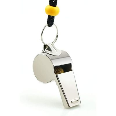 Ruvan Sifflet Sport – Lot De 2, Acier Inoxydable, Son Puissant (120 DB), Avec Cordon, Pour Entraîneurs Et Arbitres