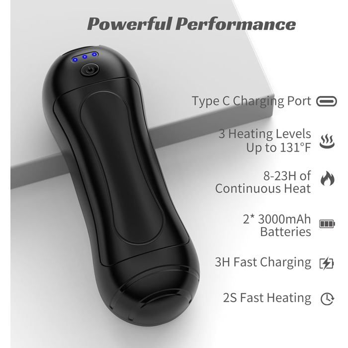 Chaufferette Main Reutilisable 2 Pack , 6000 MAh Chauffage Portable Chauffe Main Rechargeable Chaufferette Electrique Main 92472881