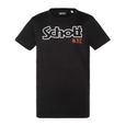 T-shirt Noir Homme Schott Vintage-0