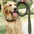 1pièce 130cm solide pour animal domestique Chien tressé Corde en nylon durable Laisse pour chien Laisse très résistant@M4376-0