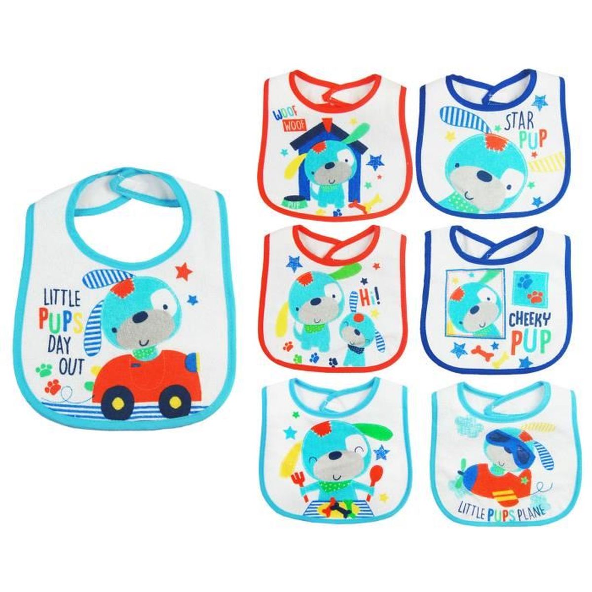 Lot De 7 Bavoirs Naissance Pour Bebe Garcon Theme Chiots Cdiscount Puericulture Eveil Bebe Lot De 7 Bavoirs Naissance Pour Bebe Garcon Theme Chiots Cdiscount Puericulture Eveil Bebe