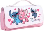 AODUX Stitch Trousse à Crayons pour Enfants, Trousse à Crayon de Stitch, Cartoon Trousse à Crayon pour Enfants et garçons Filles (Rose)