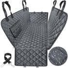 TAOFEDO Housse de Siège pour Chien, Protection Voiture Chien Protege Banquette Arriere Antidérapant et Imperméable 137x147x32cm Noir