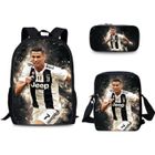 Sac à dos étoile de football Cristiano Ronaldo - Noir - Enfant - Synthétique - Dos