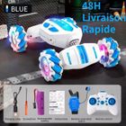 NAPASA Voiture Télécommandée Tout Terrain,4WD Voiture Télécommandée avec la Main ,Musique Lumière,Cadeaux pour Garçon 5 6 8 12 Ans Bleu