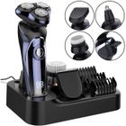 LETOUCH Rasoir Électrique Homme 4D Flottante Rasoirs à Têtes Rotatives Sans Fil IPX7 Étanche Ecran LCD Charge USB Technologie Wet&Dry avec
