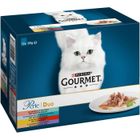 GOURMET Perle duo à la viande et au poisson - Sachets fraîcheur - Pour chat adulte - 12 x 85 g