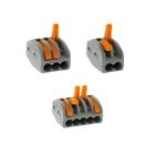 Lot de 50 bornes 2/3/5 entrées série 222 - Wago