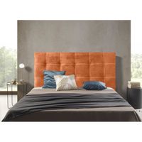 Tête de lit en tissu Iris Orange 90