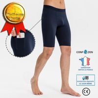 Shorts de sport pour hommes CONFO® - ajustés, séchage rapide, poches, fitness stretch - noir