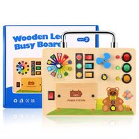 Busy Board Montessori LED Jouet Enfant Jouets d'apprentissage et éducatifs Jouets Montessori Améliore l'apprentissage