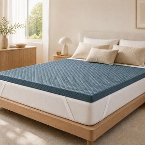 Surmatelas été Ice Cool - Tissus Rafraîchissant, 3 Cm D'épaisseur - 180x200 Cm - Pour Nuits Fraîches