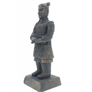 DÉCO ARTIFICIELLE Statuette guerrier chinois Qin 5 L, hauteur 14 cm,