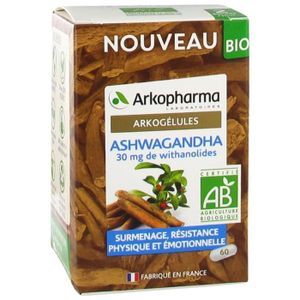 COMPLEMENTS ALIMENTAIRES - DETENTE 76427 Arkopharma Arkogelules Ashwagandha Bio 60 Gélules