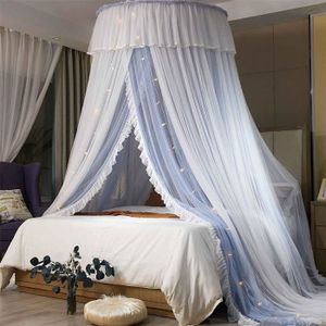Ciel de lit bébé en dentelle baldaquin en mousseline moustiquaire fille  princesse coton rideau de lit pour jeu lecture chambre e167 - Cdiscount  Maison