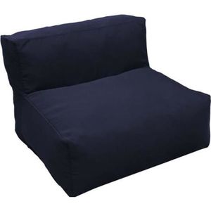 CHAUFFEUSE Chauffeuse pour canapé modulable de jardin - MODULO - Bleu - Moelleux - 1 place - Tissu
