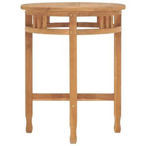 MANGE-DEBOUT MANGE-DEBOUT - TABLE DE BAR - BAO Table de bistro diamètre 60x60 cm Bois de teck solide - 7658797031481
