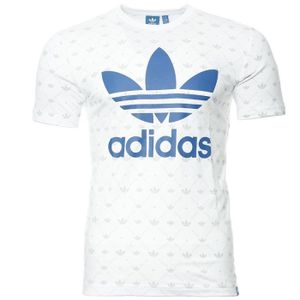 Tee-shirt Blanc Homme Adidas AOP Tref Blanc - Achat / Vente t 