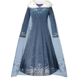 DÉGUISEMENT - PANOPLIE 2021 Elsa robe filles fête princesse Vestidos Cosplay enfants vêtements reine des neiges Halloween anniversaire hiver Costume