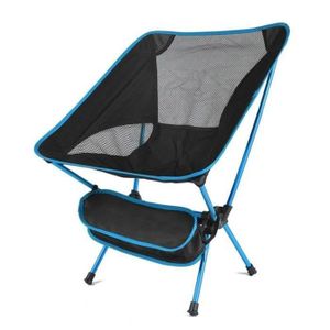 CHAISE DE CAMPING gift-Bleu -Chaise de camping pliante robuste ultra