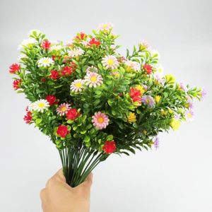 FLEUR ARTIFICIELLE Eozighi 9 Bouquets de Fleurs Artificielles Multicolor Fleurs Artificielles Exterieures Bouquets de Fausses Plantes pour Mariage,94