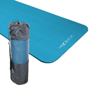 2 couleurs pilates 183 x 60 x 0,7 cm gymnastique tapis dexercice antidérapant avec sac de sport Ensemble tapis de yoga et sac de yoga 