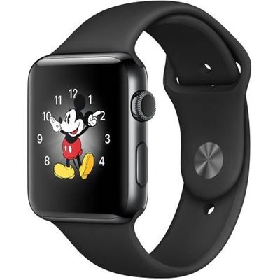 Apple Watch Series 2 42 mm bo tier en acier noir inoxydable montre