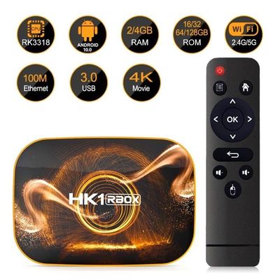 H96 Max Android 10 TV Box 4GB RAM + 64GB ROM - RK3318 Quad Core 4K WiFi 5G Bluetooth Smart TV Box