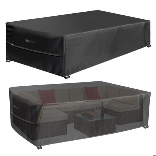 Housse Salon De Jardin 210x130x85cm (LxWxH) 420D Oxford Tissu Housse De