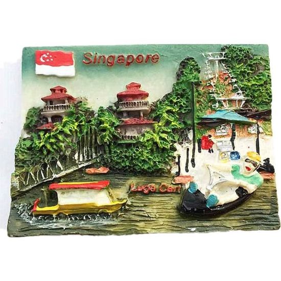 Magnete Frigorifero 3D Sentosa Singapore – Skyline Slope Souvenir Fatto A Mano In Resina 7x5 Cm - 3