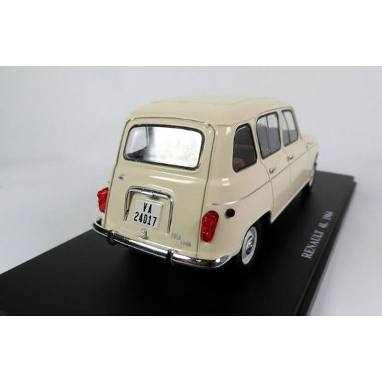 Voiture Miniature Renault 4 de 1964 Blanc 1 24 en Metal 4L R4 Cdiscount Jeux Jouets