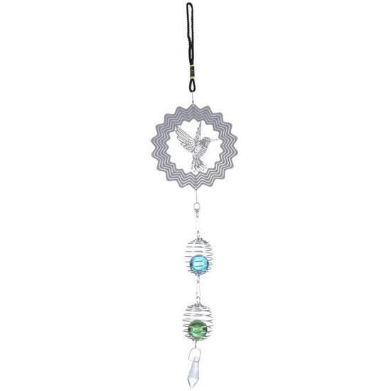 Carillon À Vent En Métal Avec Motif Colibri, Papillon, Libellule, Cloches En Fer Pour Jardin