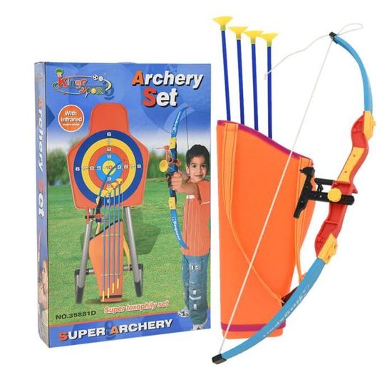 Set De Tir à L'arc Et Arbalète Pour Enfants Avec Cible - Jouet D'extérieur, Développement Coordination - 1