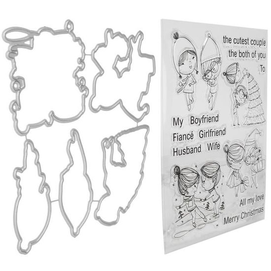 2 Tampons Silicone Transparents – Scrapbooking, Carterie, Sceau, Lot De 2