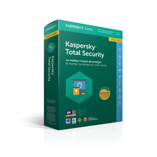 KASPERSKY Total Security 2018 Renouvellement (5 postes - 1 an ...