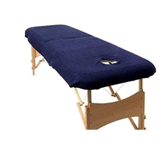 MFB ® - Drap Housse de protection pour table de massage blanche classique  avec trou visage