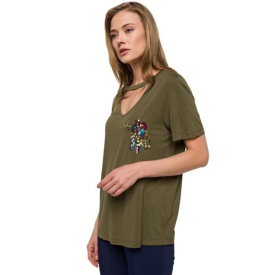 T-Shirt Femme DeFacto - Manches Longues, Coupe Confortable, Matière Douce - Haut Basique Pour Toutes Les Saisons