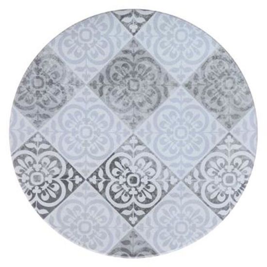 Lot De 6 Assiettes Plates En Grès Cosy & Trendy ALTO - Diamètre 26 Cm, Couleur Grise - Lavable Au Lave-vaisselle - 3