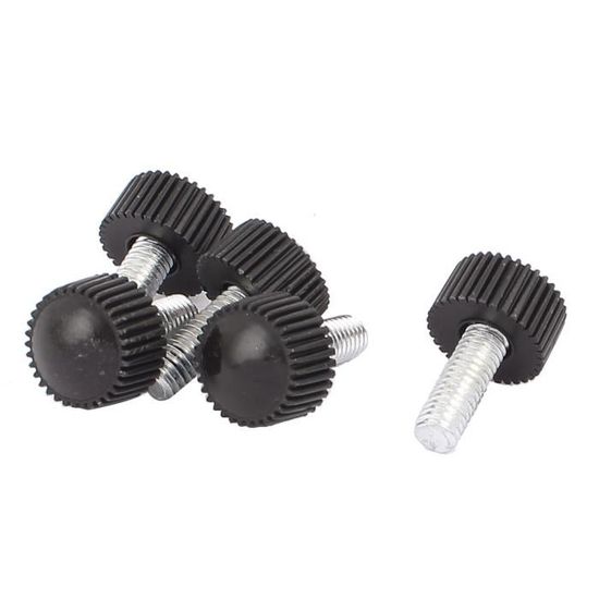 5 Vis Moletées Laiton M3x25mm - Boutons Plats Pour Attaches - Uxcell