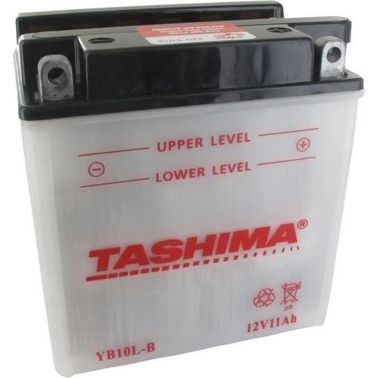 Batterie renforcée Tashima YB10L-B 12V 11Ah (livree avec acide séparé)