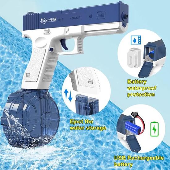 IEEILULU Pistolet à Eau électrique, Pistolet Eau Jouet Pistolet à IEEILULU Pistolet à Eau électrique, Pistolet Eau Jouet Pistolet à