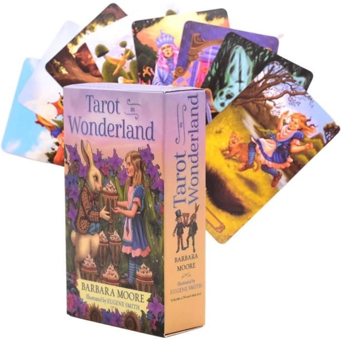 Jeu De Tarot Holographique JAWUZ 78 Cartes Avec Guide - Version Anglaise, Coffret Coloré, Débutants Et Experts