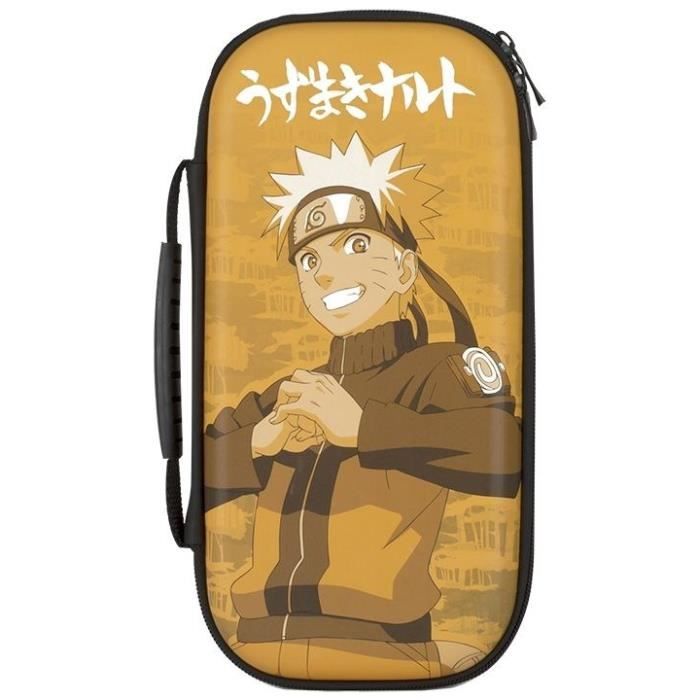 Housse de protection et transport Naruto Shippuden - KONIX - Nintendo Switch et Switch OLED - Rangement 8 jeux - Motif Naruto