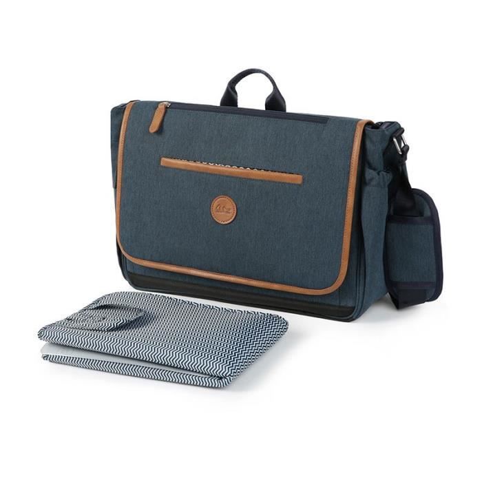 Sac langer Outlander Messenger XL Bleu Marin Cdiscount
