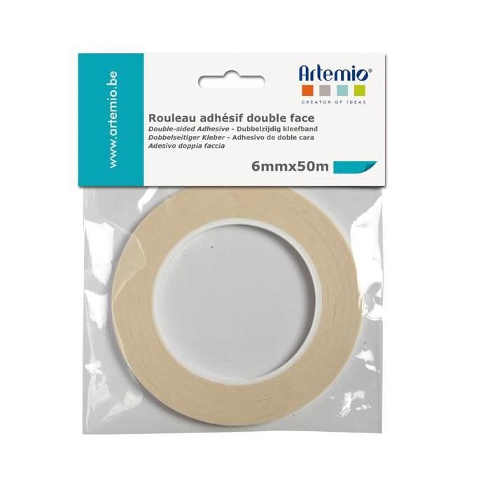 Ruban adhésif double face - largeur 6 mm