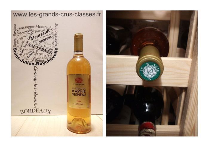 Château de Rayne Vigneau 2009 - Sauternes - 1er Grand Cru Classé - 1 x 75 cl - Blanc Liquoreux